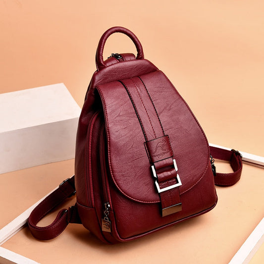 Women Retro Leather Backpack™