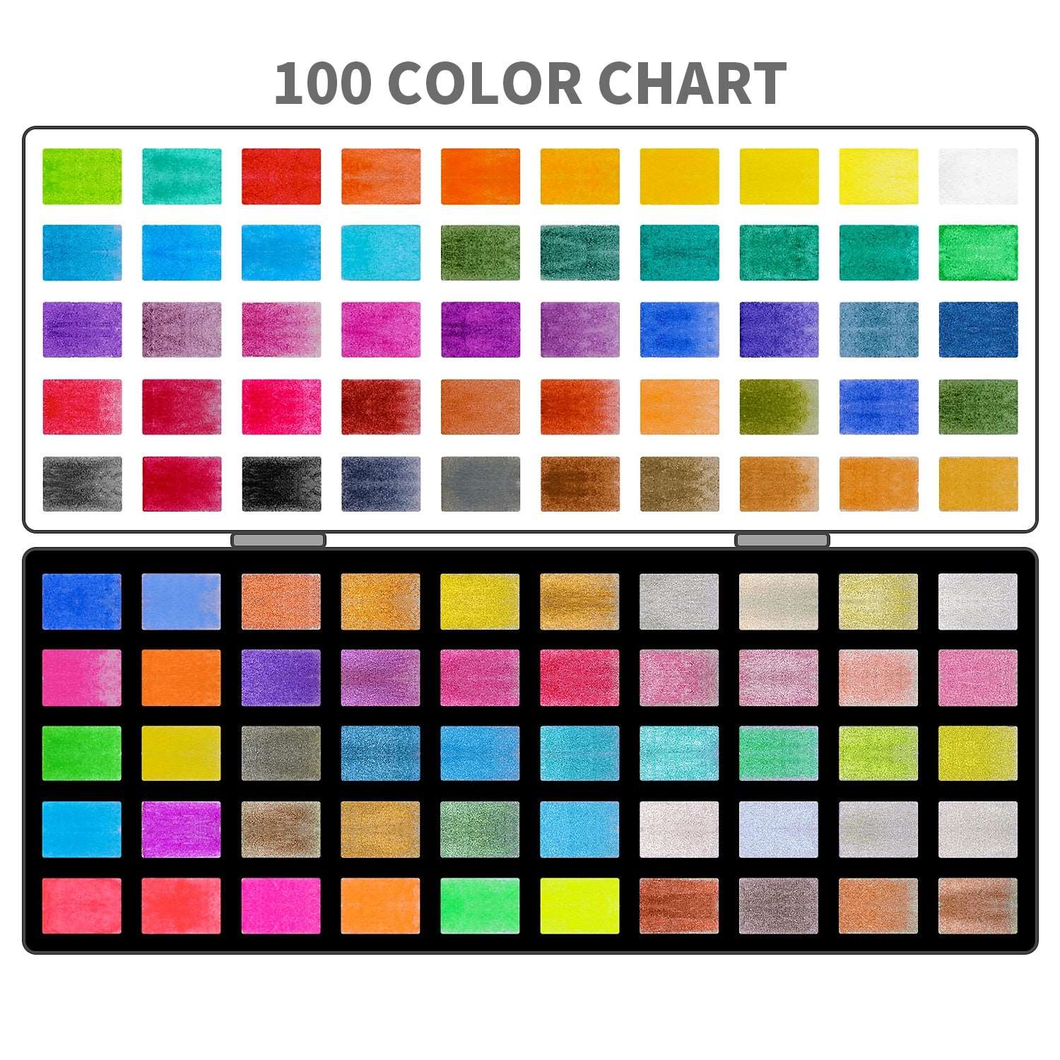 100 Solid Watercolors Paint Set™