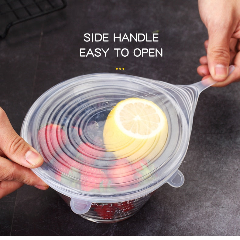 Stretch & Fit - Eco Silicone Stretch Lids (6pcs) - Gitelle