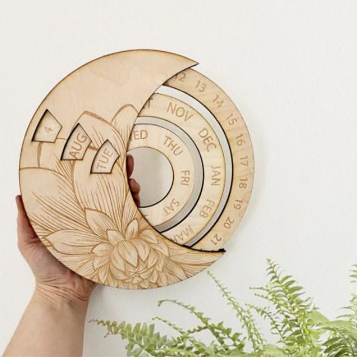 Wooden Hanging Moon Perpetual Calendar™