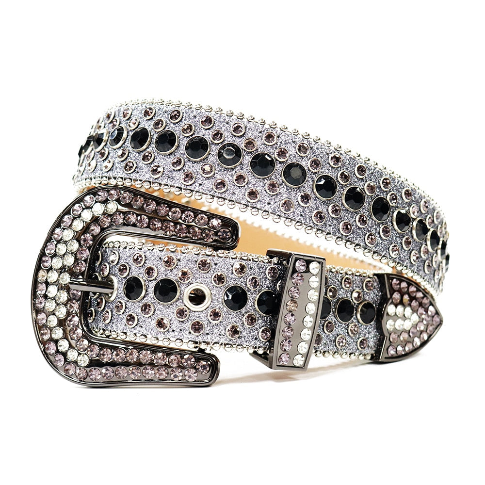 Western Studded Leather Belt™