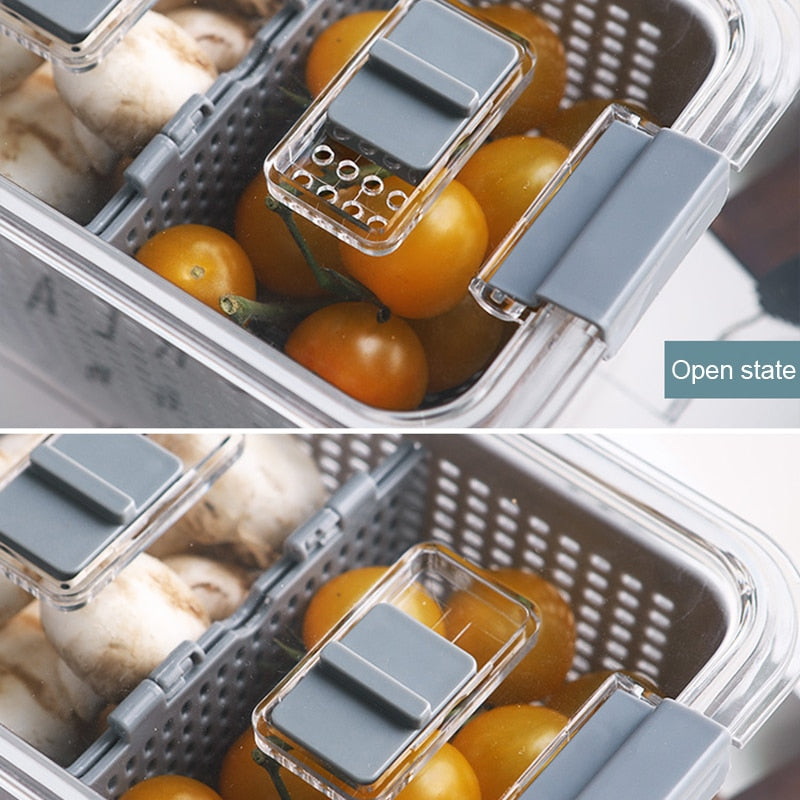 Double-Layer Fresh Storage Basket