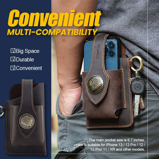 Multifunctional Leather Mobile Waist Bag™