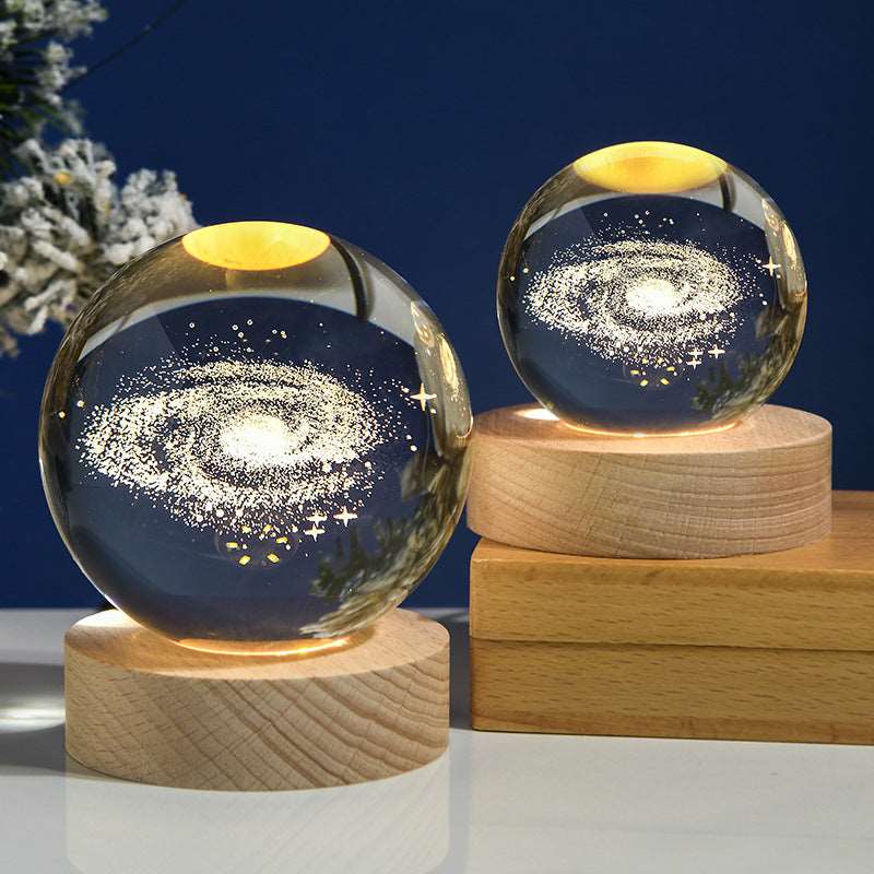 3D Laser Engraved Solar System Crystal Ball™