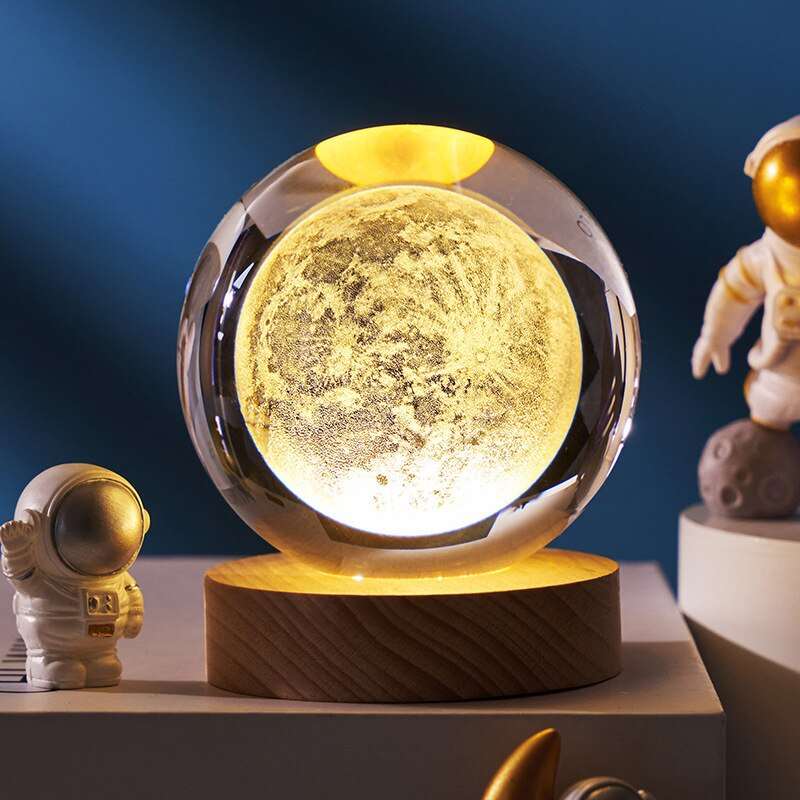 3D Laser Engraved Solar System Crystal Ball™