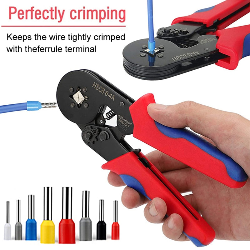 Ratchet Tubular Terminal Wire Crimpers Set™