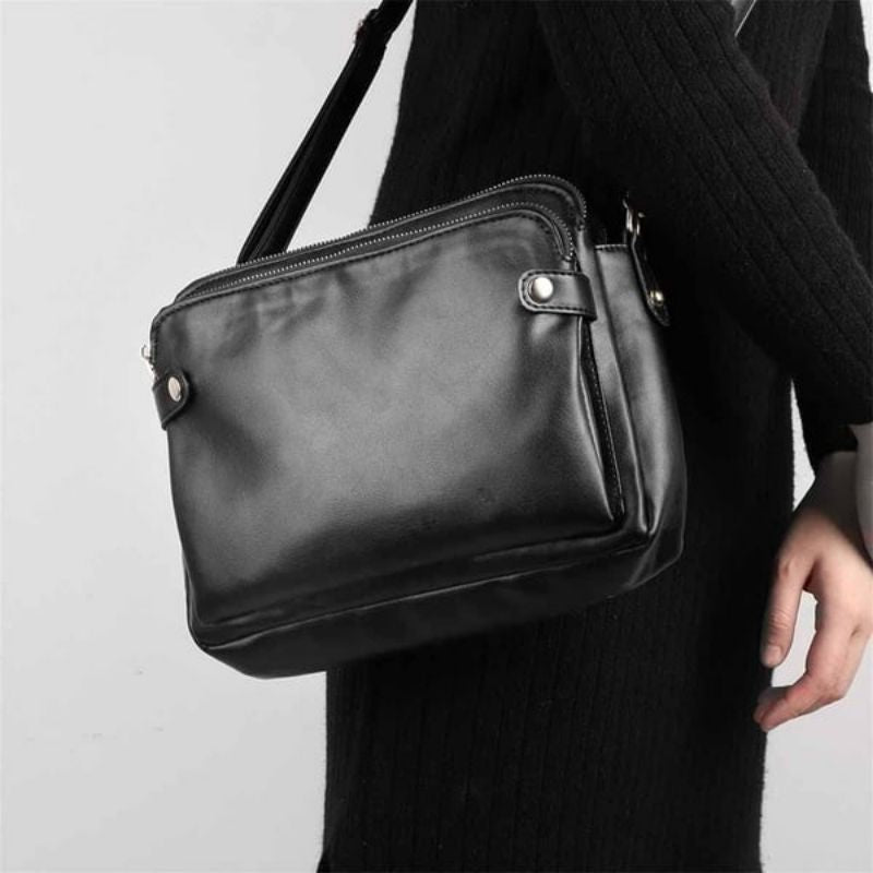 Three-Layer Leather Crossbody Bag™