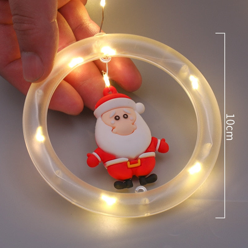 Led Santa Snowman Curtain Light With Rings™