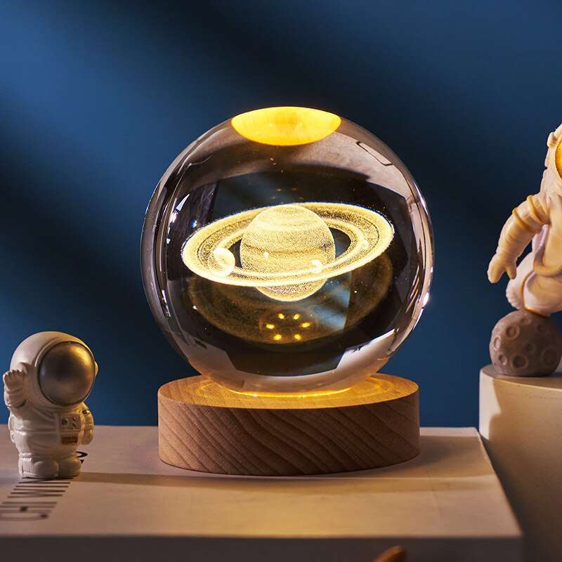 3D Laser Engraved Solar System Crystal Ball™