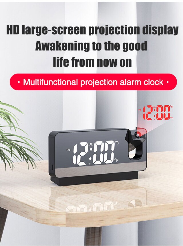 Intelligent Mirror Projection Alarm Clock™