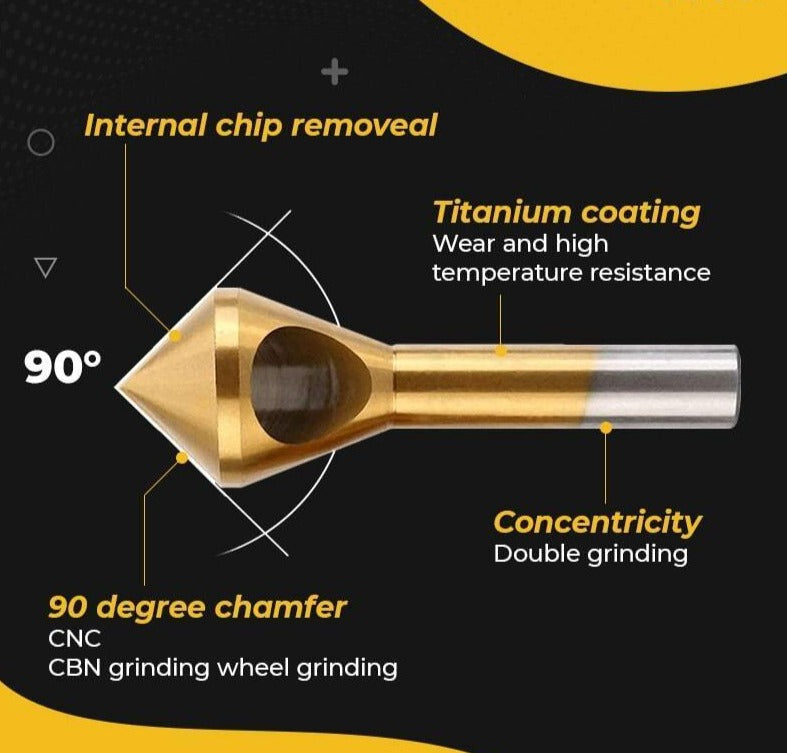 Titanium Coated Countersink Chamfer Tool™