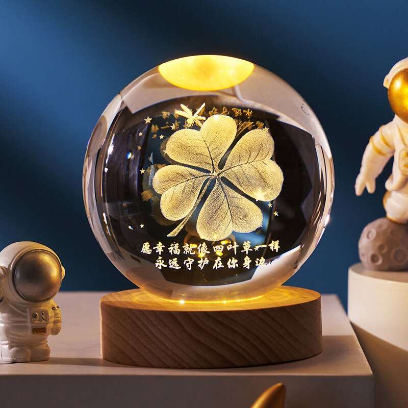 3D Laser Engraved Solar System Crystal Ball™