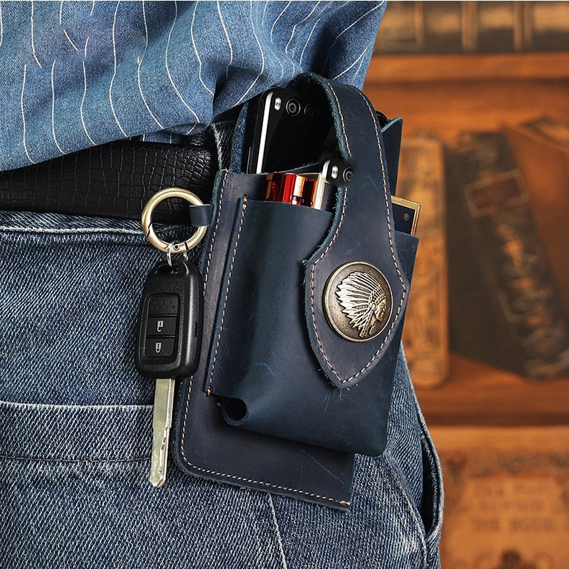 Multifunctional Leather Mobile Waist Bag™