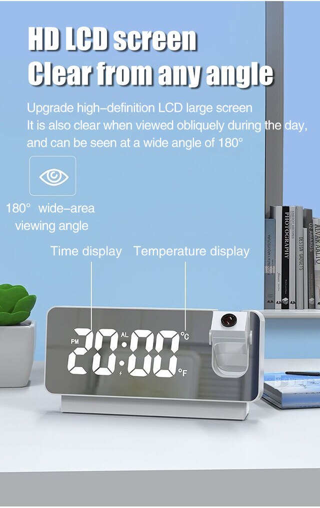 Intelligent Mirror Projection Alarm Clock™