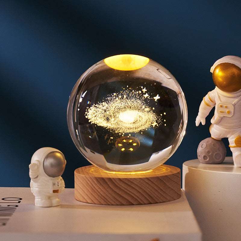 3D Laser Engraved Solar System Crystal Ball™