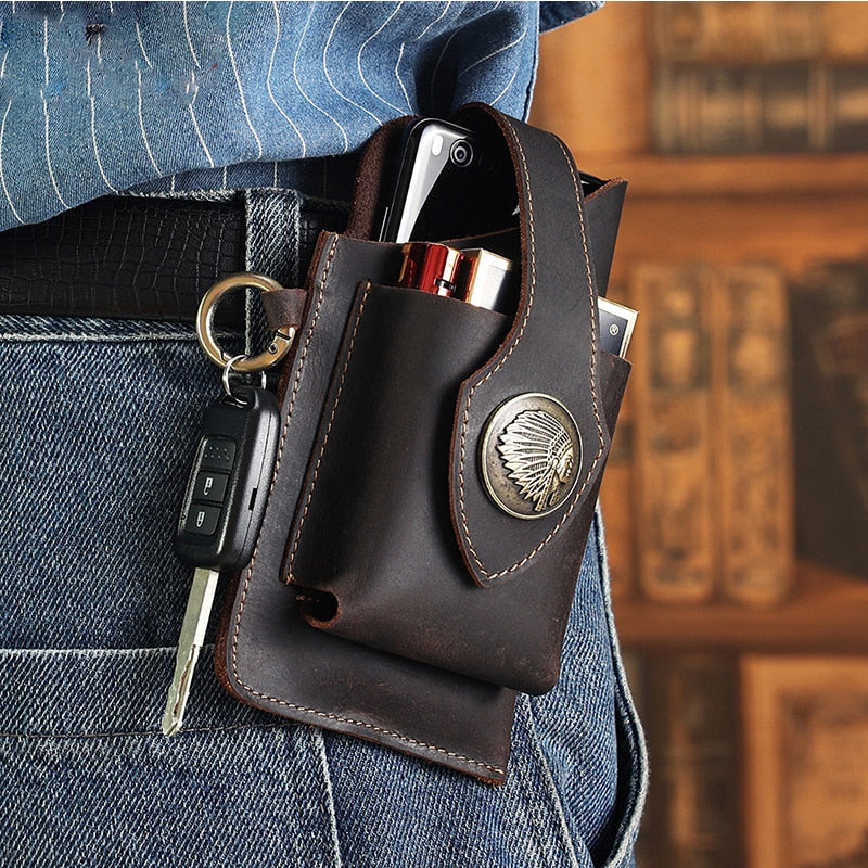 Multifunctional Leather Mobile Waist Bag™