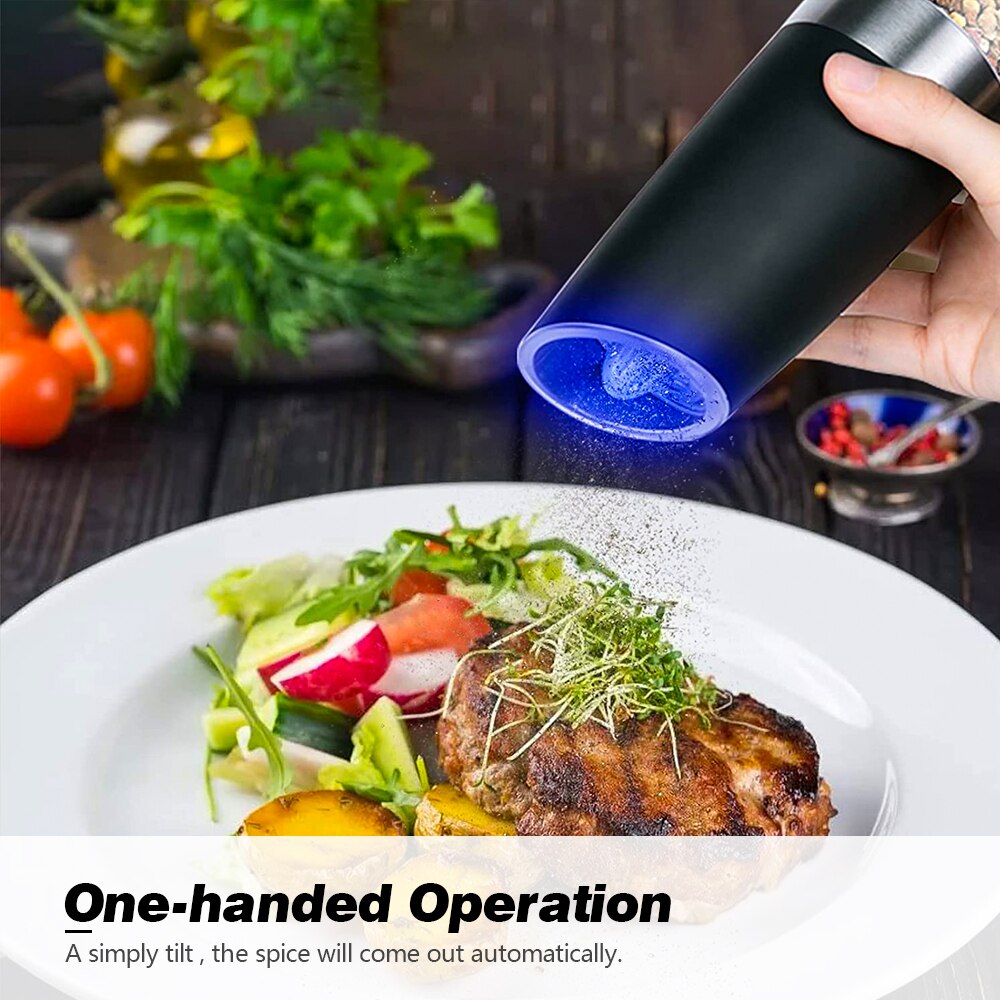 Electric Gravity Induction Salt & Pepper Grinder™