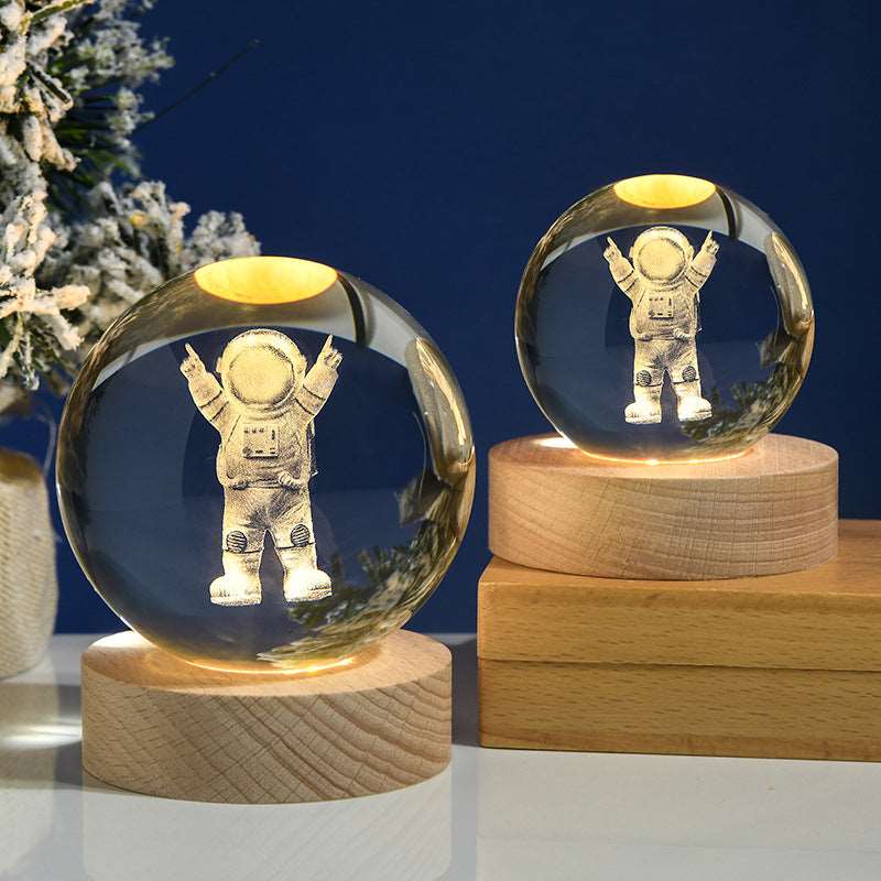 3D Laser Engraved Solar System Crystal Ball™