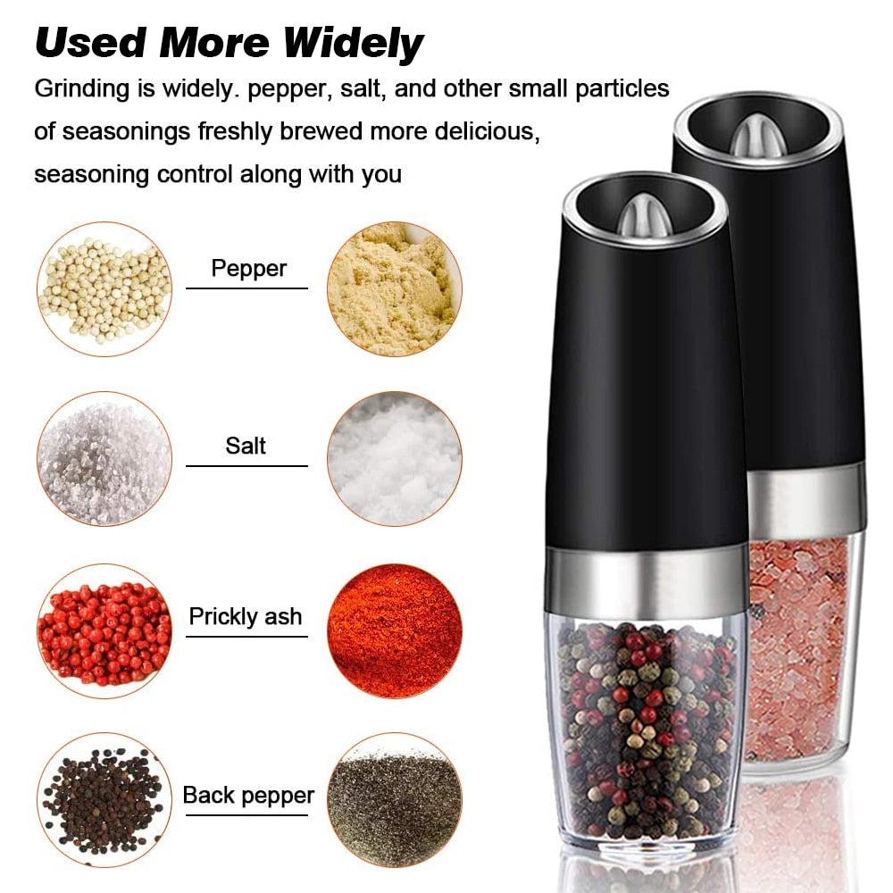 Electric Gravity Induction Salt & Pepper Grinder™