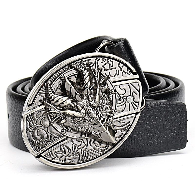 Men’s Fashion Leather Skull Belt With Knife™