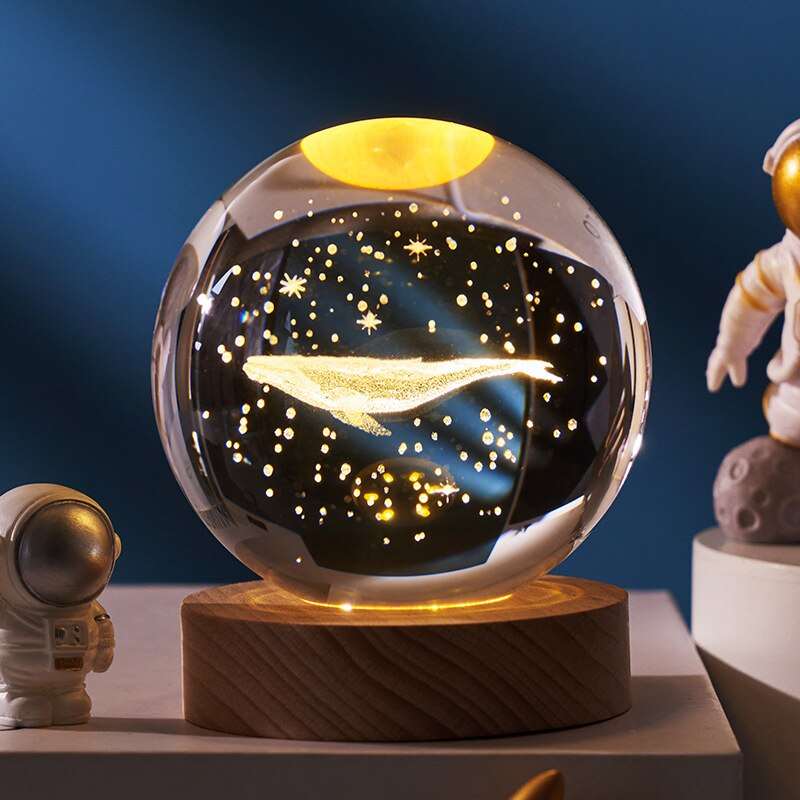 3D Laser Engraved Solar System Crystal Ball™