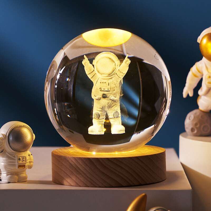 3D Laser Engraved Solar System Crystal Ball™