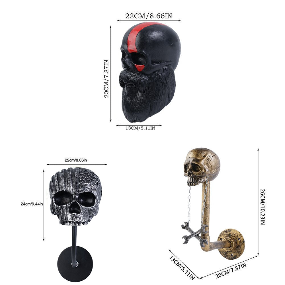 Skull Motorcycle Helmet Holder™