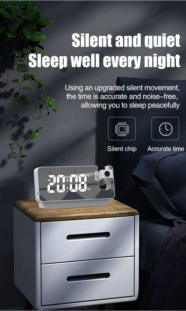 Intelligent Mirror Projection Alarm Clock™