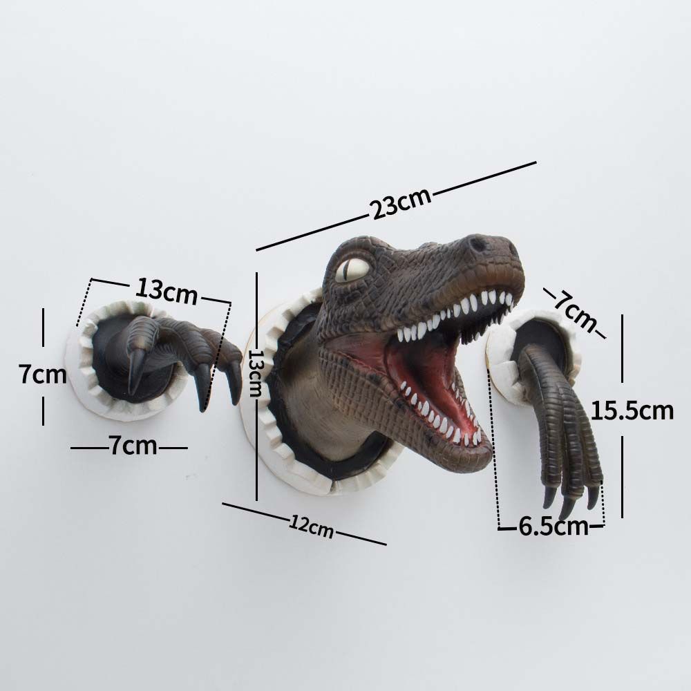 3D Wall Mount Dinosaur Bust Sculpture™