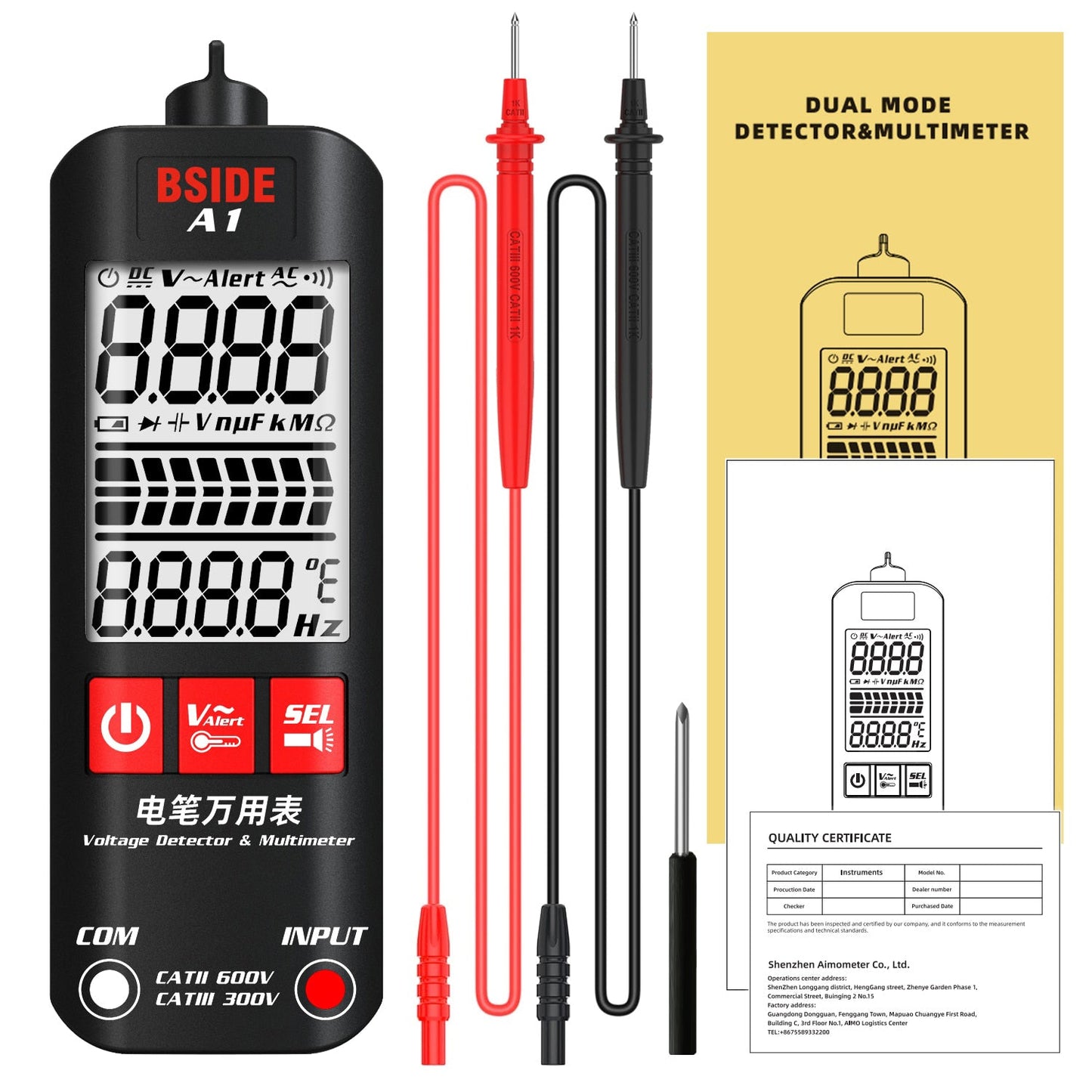 Fully Automatic Anti-Burn Intelligent Digital Multimeter™