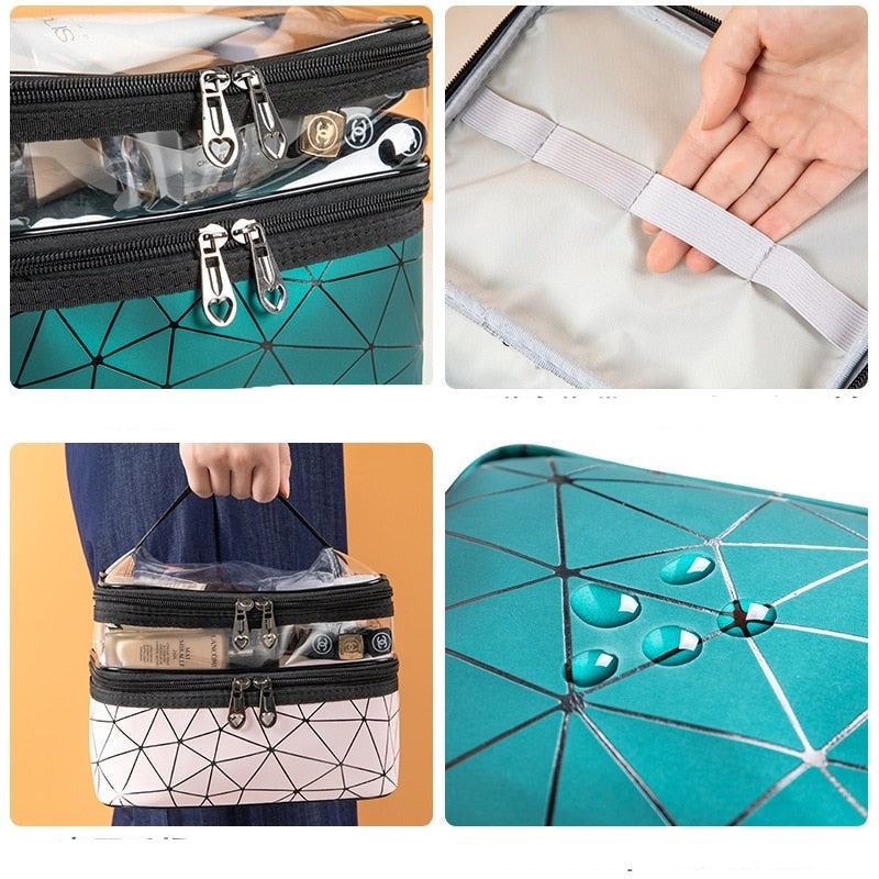 Double-layer Clear Travel Cosmetic Bag™