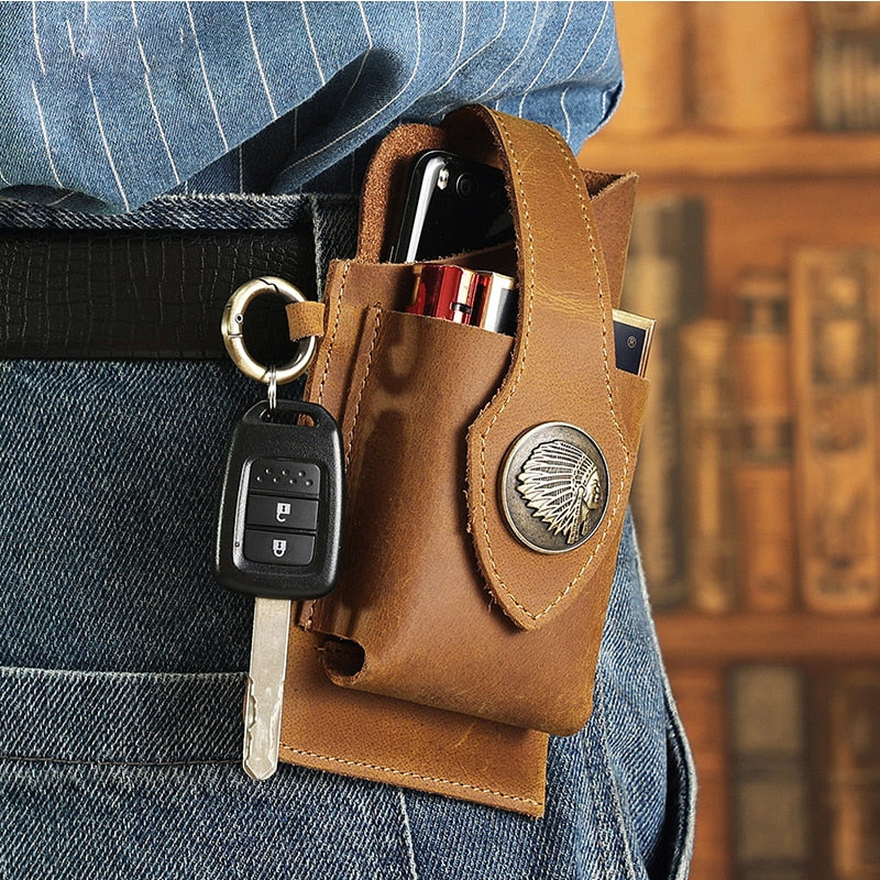 Multifunctional Leather Mobile Waist Bag™