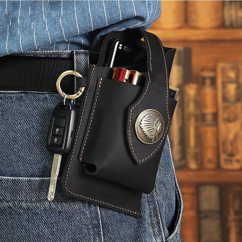 Multifunctional Leather Mobile Waist Bag™