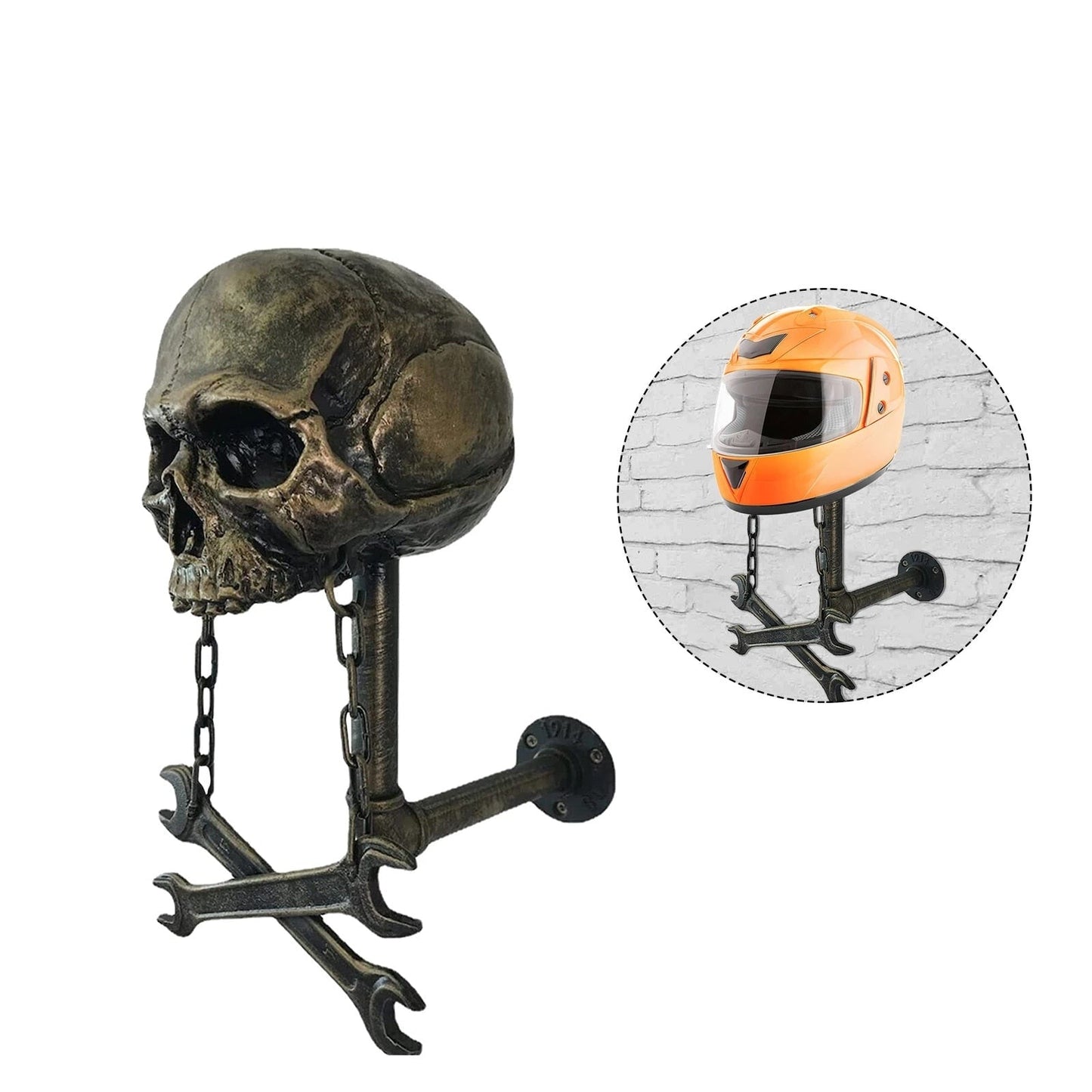 Skull Motorcycle Helmet Holder™