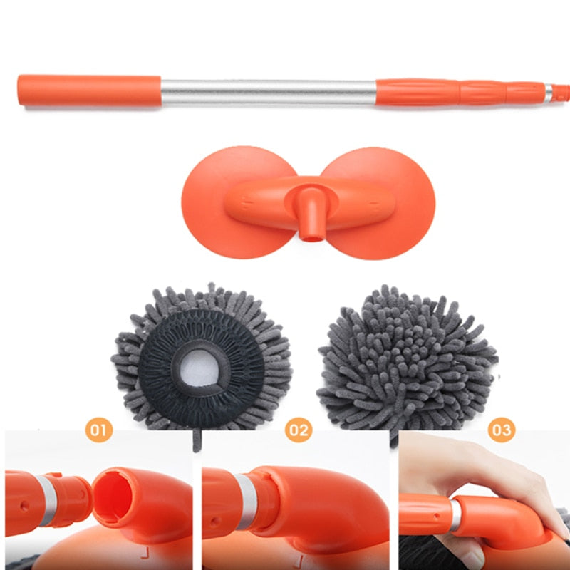 Double Brush Head Rotating Car Wash Mop™