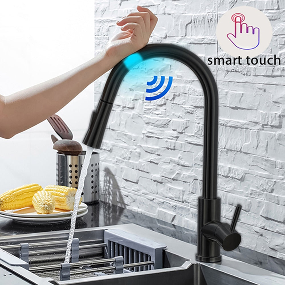 Kitchen Faucet with Pull Out and Sensor