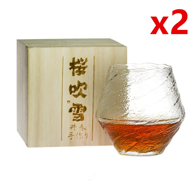 Japanese Edo Snow Glass