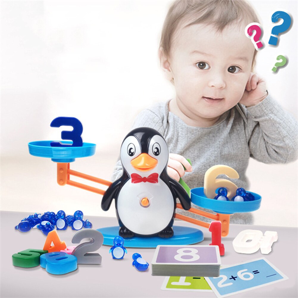 Penguin Balance Scale Math Toy