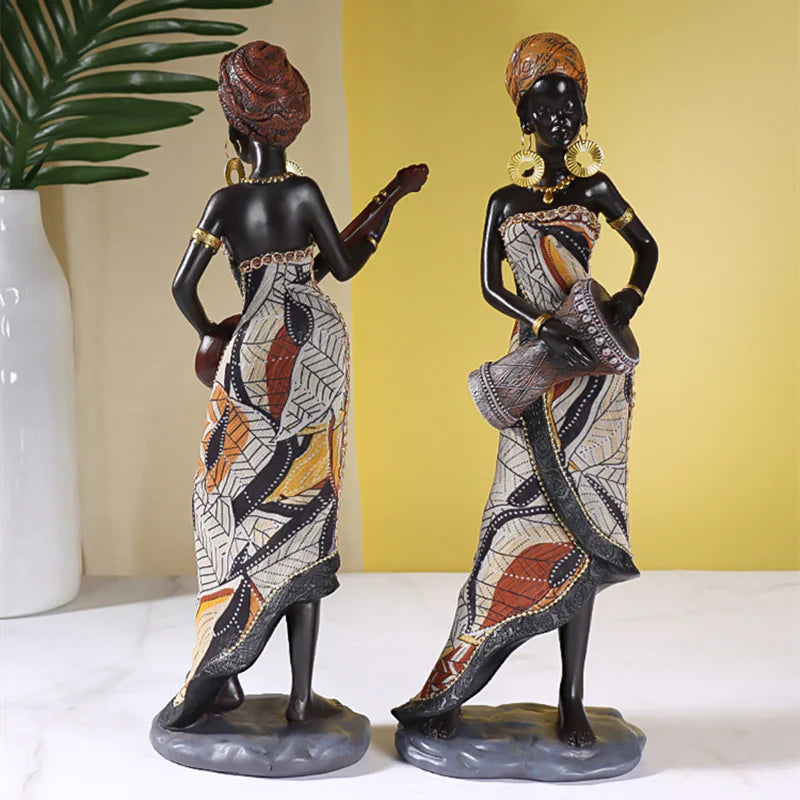 Female Musician Statue