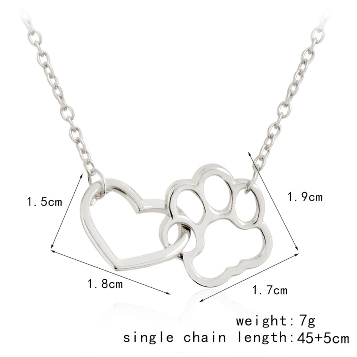 Dog Footprint Necklace - Gitelle