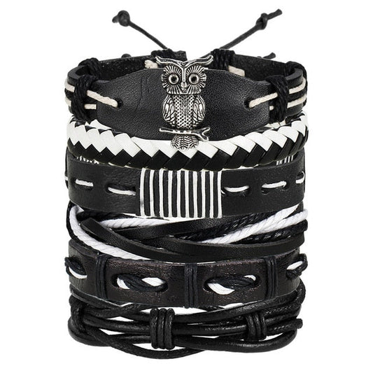 High Quality Multilayer Leather Bracelet Owl - Gitelle