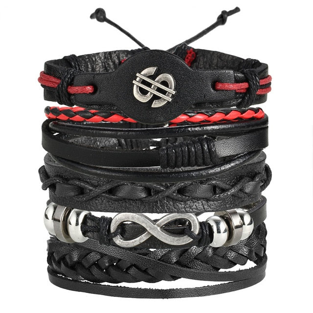 High Quality Multilayer Leather Bracelet Infinite Dollar - Gitelle