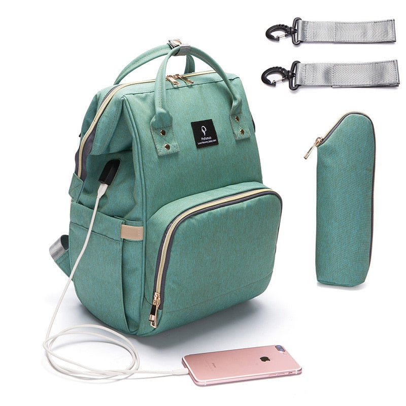 NEW Waterproof Baby Diaper Bag With USB Interface - Gitelle