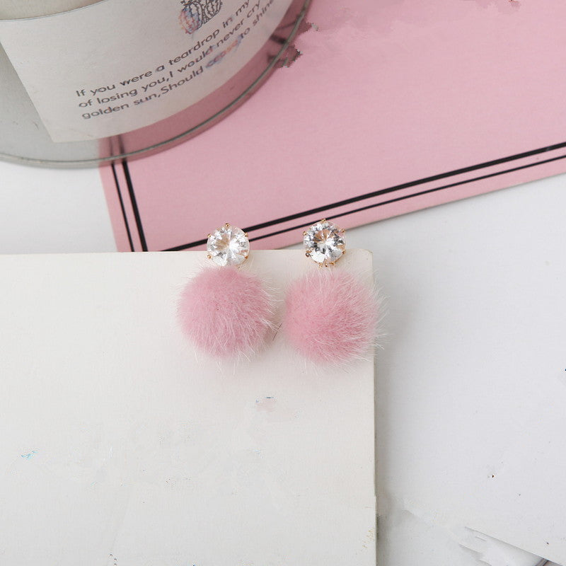 New Wild Hair Ball Earrings - Gitelle