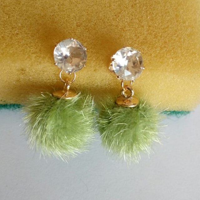 New Wild Hair Ball Earrings - Gitelle