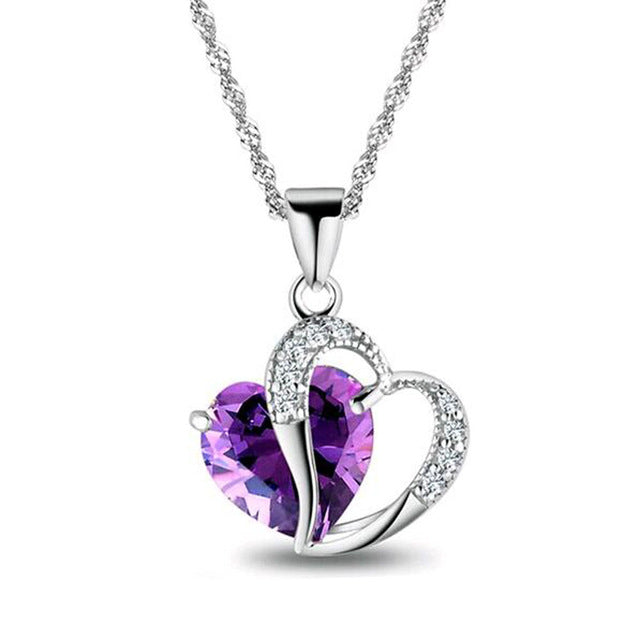 Heart Pendant Necklace - 6 colors - Gitelle