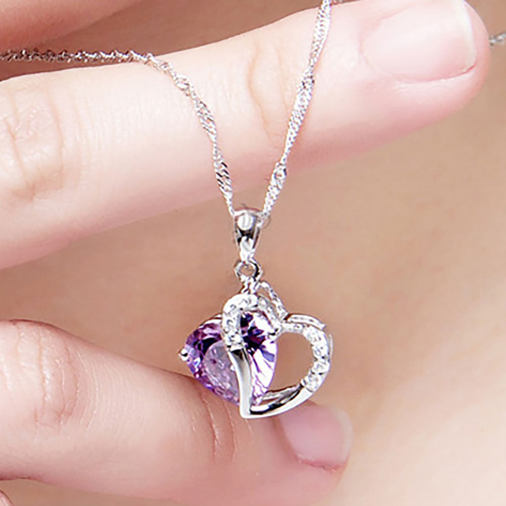 Heart Pendant Necklace - 6 colors - Gitelle