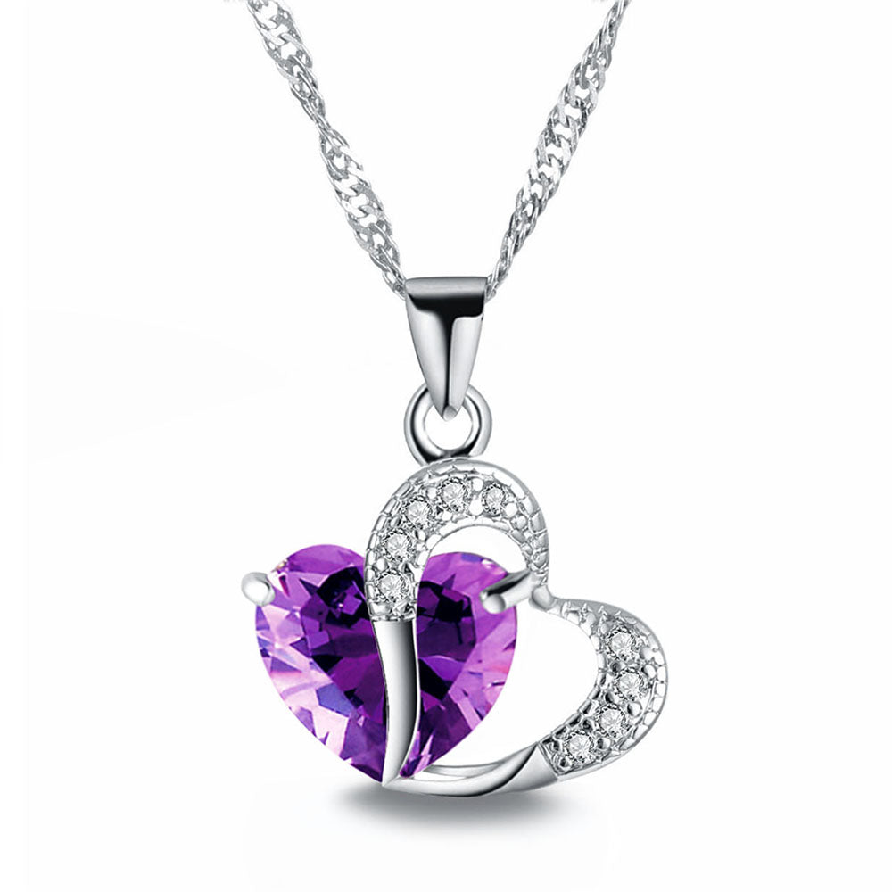 Heart Pendant Necklace - 6 colors - Gitelle