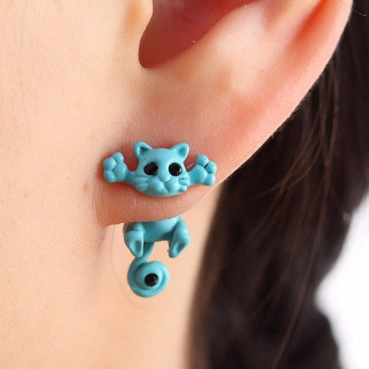 Cute Kitty Stud Earrings - Gitelle