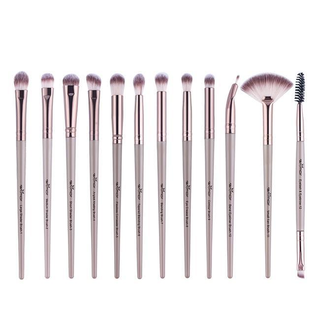 Anmor Pro Makeup Brushes Set 12 pcs - Gitelle